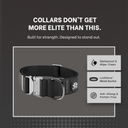 Bullyion Elite+® Dog Collar Waterproof Leatherette 5cm Width Adjustable
