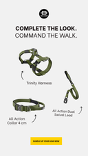 Bullyion Trinity® Dog Harness Anti Pull Military Grade Tactical Training Adjustable