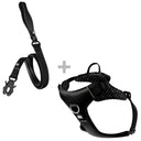 HONEYCOMB® All Action Set - Comfort Y Shape Padded Harness & Dual Swivel Lead- Built for Bully Breeds & Large Dogs