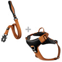 HONEYCOMB® All Action Set - Comfort Y Shape Padded Harness & Dual Swivel Lead- Built for Bully Breeds & Large Dogs