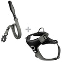 HONEYCOMB® All Action Set - Comfort Y Shape Padded Harness & Dual Swivel Lead- Built for Bully Breeds & Large Dogs