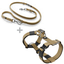 TRINITY® Duplex Set - No Pull Comfort Padded Multi Clip Harness & Double Ended Training Lead- Built for pulling dogs